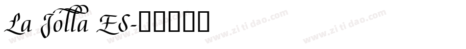 La Jolla ES字体转换